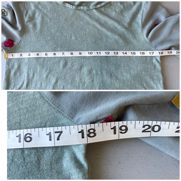 Umgee USA size small long sleeve embroidered blouse casual business work - Picture 9 of 12